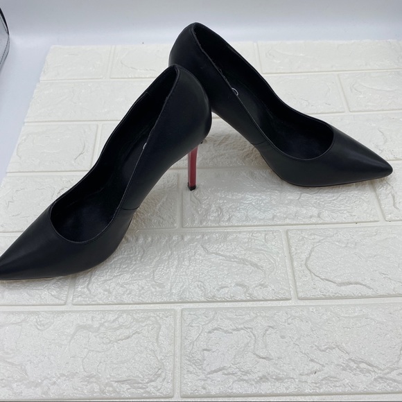 Aldo Leather Black pointy pumps with Red heel - Picture 5 of 5